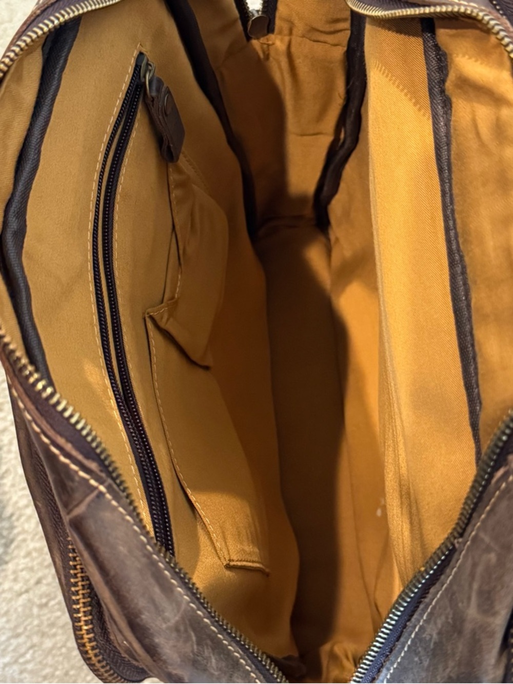 Handcrafted Authentic Leather Backpack - Picture 6 of 7